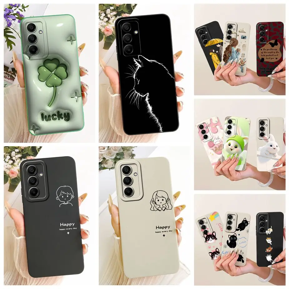 For Samsung Galaxy A36 5G Case A16 A26 A56 Cute Cat Cartoon Cover Soft TPU Phone Case For Samsung A16 A 26 36 Galaxy A56 5G Bags