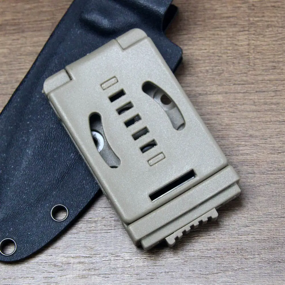 6pcs Belt Loops Clip Attachment One-Handed Spring Closure Release For Sheath Holster Multi-Tool Carrier  W/Mounting Hardware