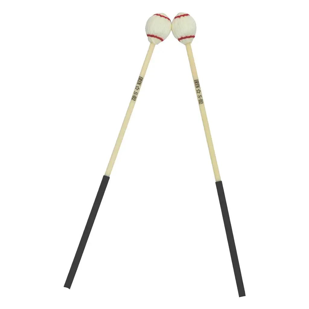 Mazos de cabeza de lana con mango de goma para Vibrafono o Marimba - 42cm