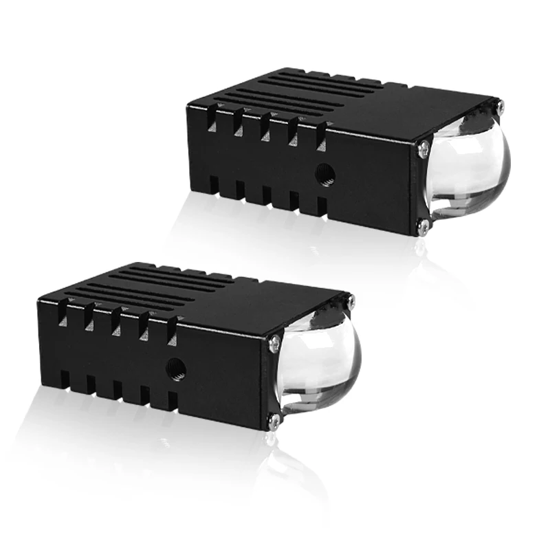 New yellow and white two-color ultra-thin car grille light motorcycle external spotlight running light