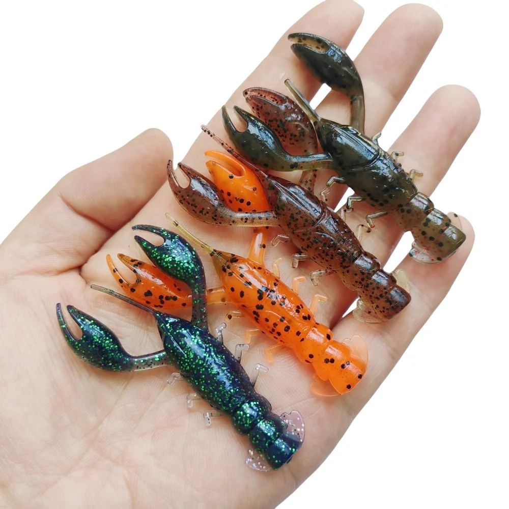 MUKUN Señuelo cangrejo flotante – Vinilo suave para lubina - imagen 4