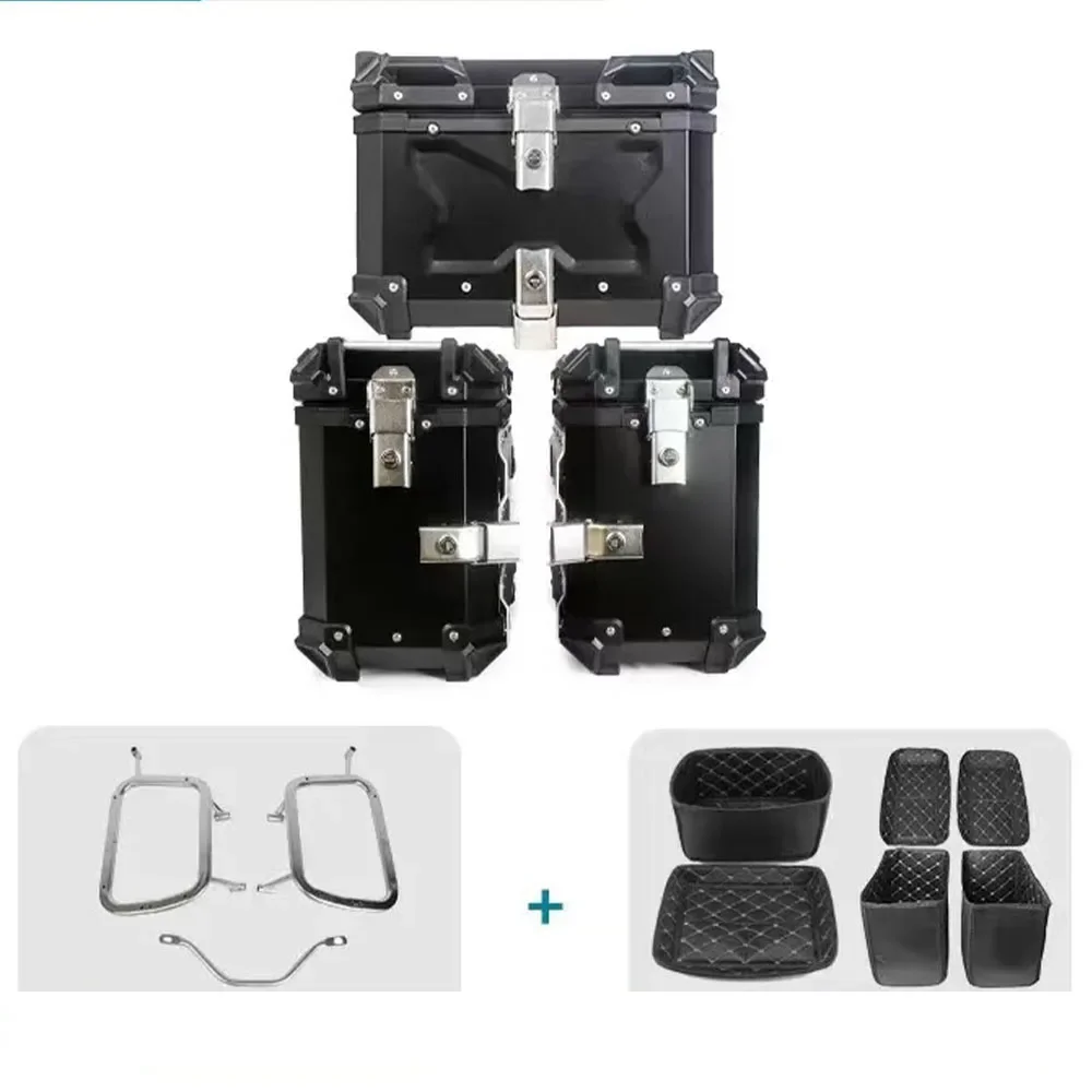 

Aluminum Motorcycle Luggage Rack Side Storage Box 38L/45L Tool Box Compatible with KOVE 500X 525X Models