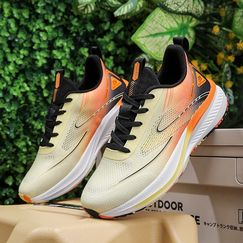 

2025 New High-quality Sports Shoes Color Blocking Popular and Convenient Running Shoes Lace Up Breathable Summer Training Shoes