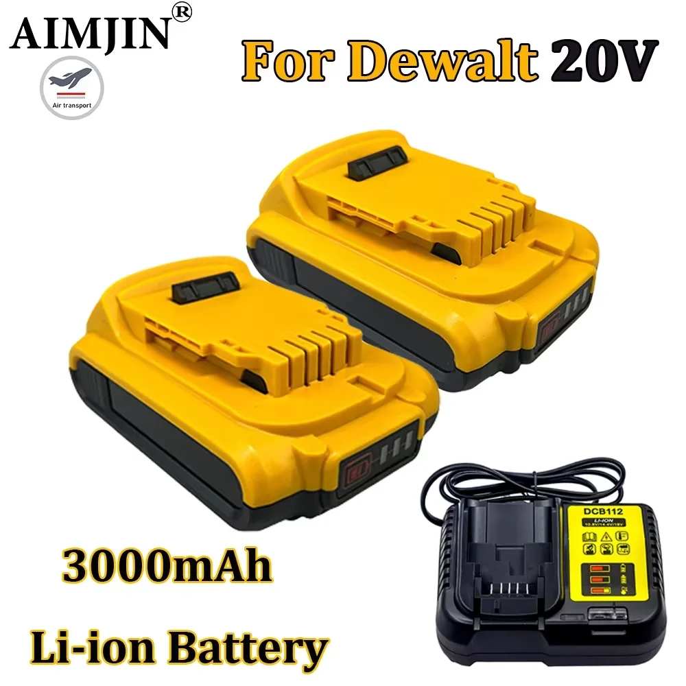 

For DeWalt 18v 20Volt Max Lithium Ion Batteries 20V 3Ah DCB203 Li ion Battery ReplacementDCB206 DCB205 DCB204 DCB200Power Tools