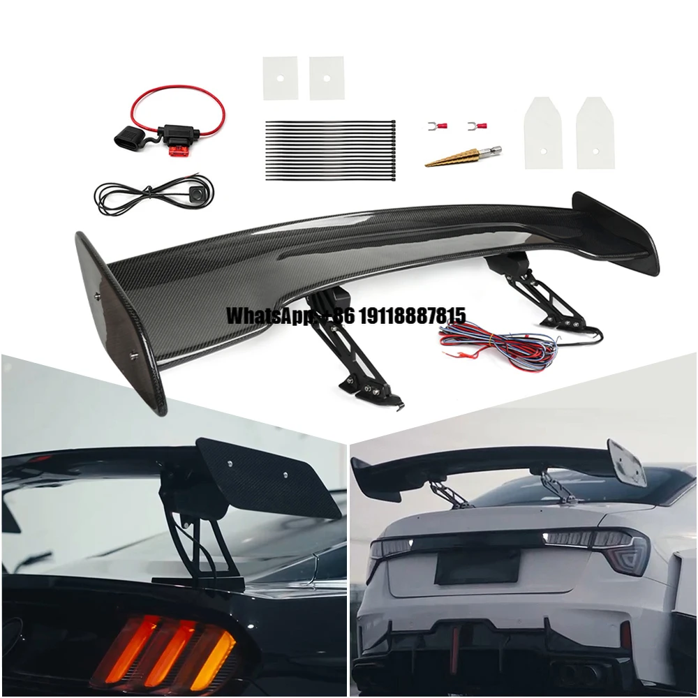 

Universial Tail Boot Spoiler Automatically Electronic Carbon Fiber Rear Trunk Wing Spoiler Electric Spoiler