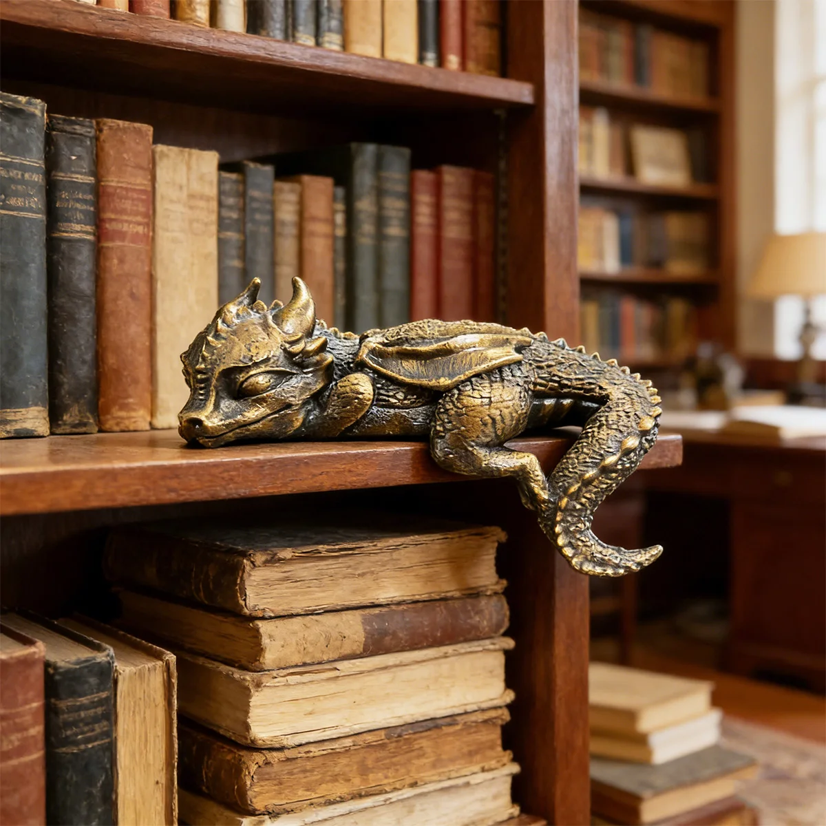1pc resin decorative ornament, home decoration, decoration for bookshelves or desks, an ideal gift for book lovers, adding a fantasy-style touch to the study.