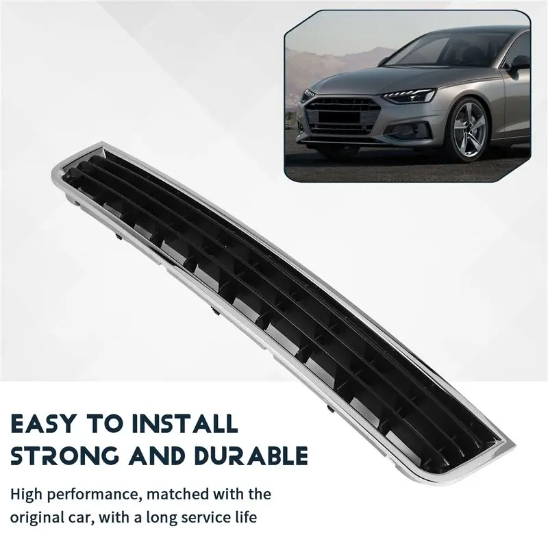 AF93-Grille Cromata Griglia Del Radiatore Paraurti Anteriore Centro Per A4 B6 Limousine 02-05