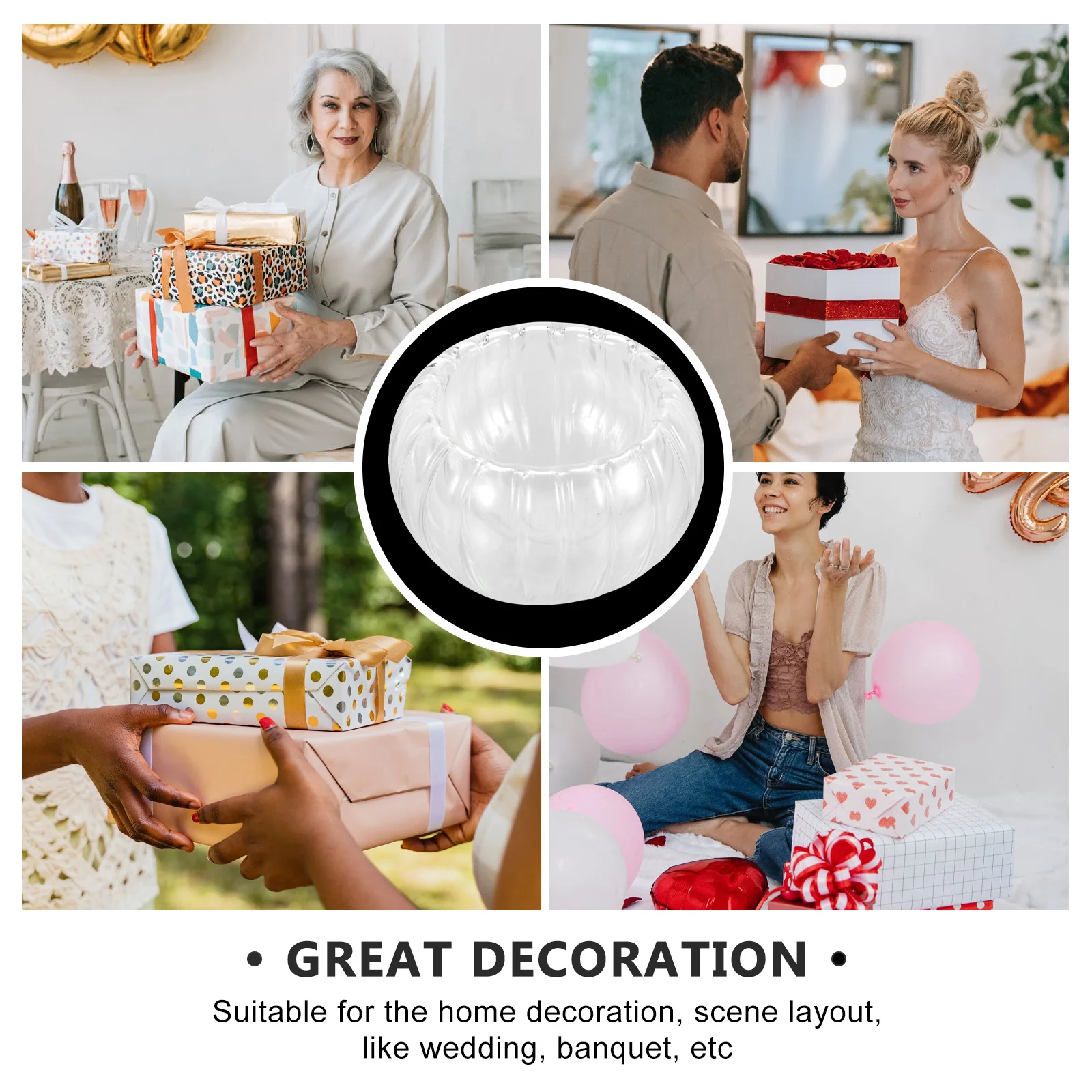 Taza de aromaterapia de vidrio, aspecto transparente Simple, forma de calabaza para uso duradero y taza de belleza