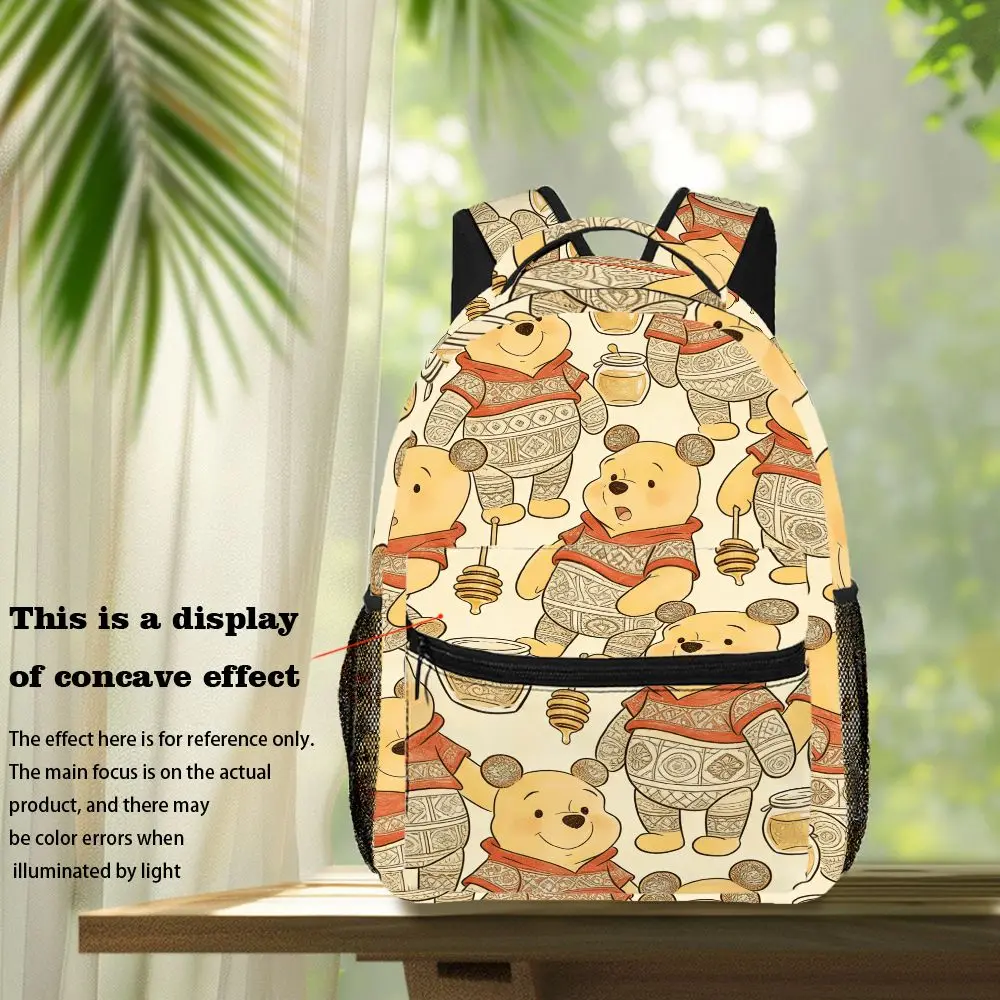 

Рюкзак Disney Winnie the Pooh, повседневная сумка, большая вместимость, качественный подарок, индивидуальное ежедневное использование