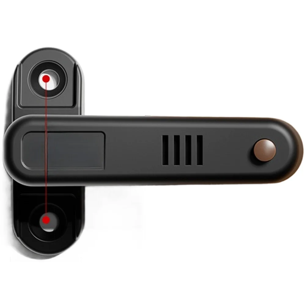 Security Latch with Integrated Alarm Sound for Interior Doors Made of Lightweight Yet Sturdy Aluminum Alloy Material