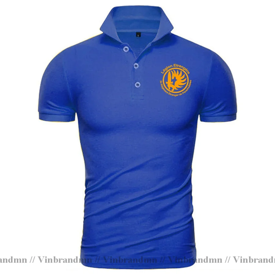 New Man French Foreign Legion Etrangere Special Forces War Army Polo Shirt Men Cotton Short Sleeve Military Polo Shirts for Male