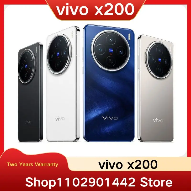 Vivo x200 new blue crystal x Tianji 9400 flagship 5G smart flash charging camera phone X200 vivoRear Three Camera 5800mAh Batter