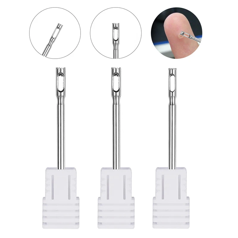 Broca De Pedicure De Aço Inoxidável Removedor De Milho De Calo Cortador De Cutícula Medicado, Rotary Burr Bit Ferramenta de cuidado