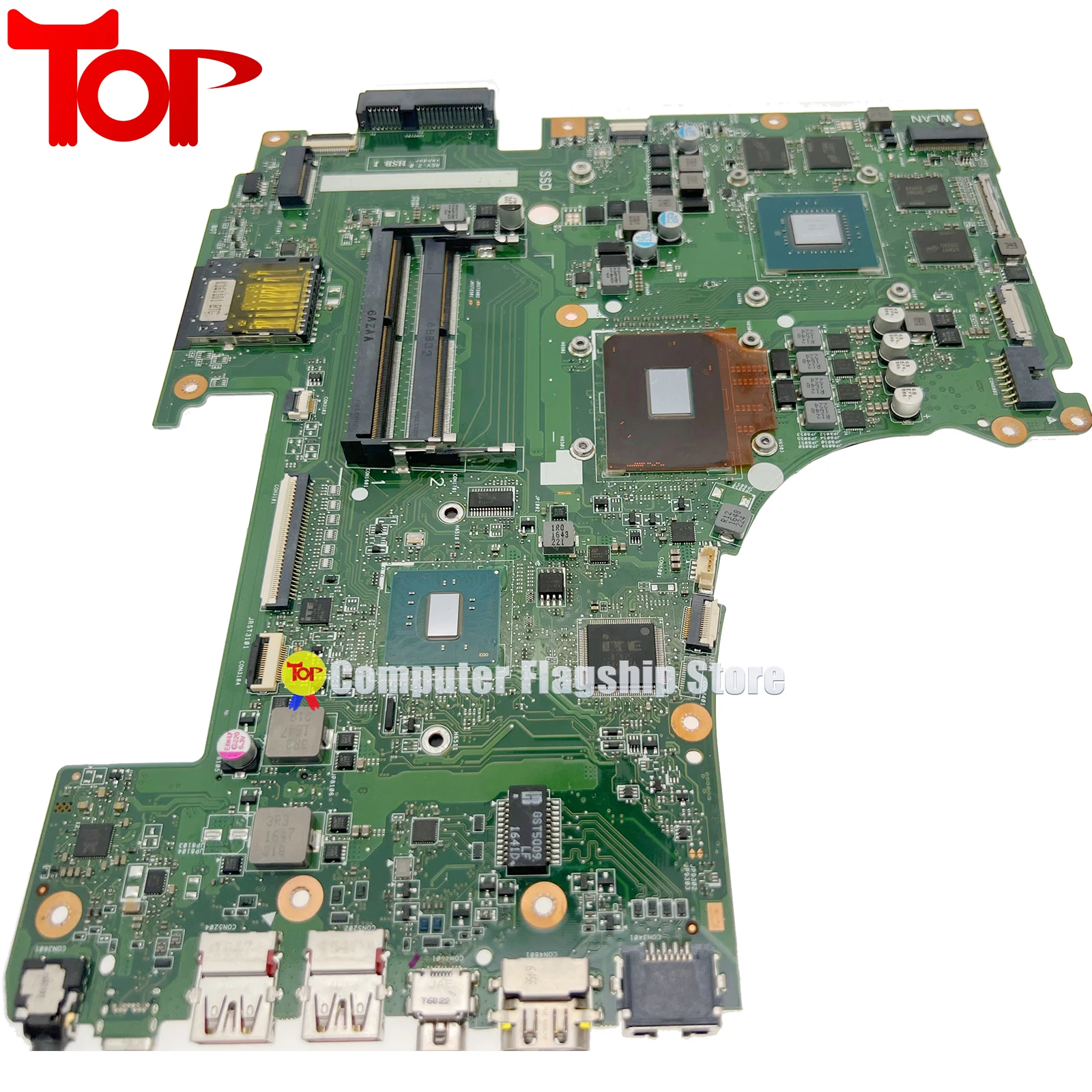 Imagem -05 - Kefu-placa-mãe Portátil para Asus Rog Strix Gl753vd Zx73v Fx73v Gl753ve I57300h I7-7700hq 100 de Trabalho