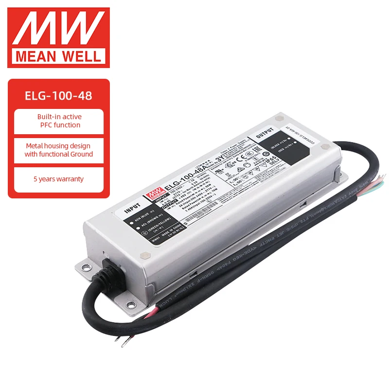ELG-100-48  Power Supply AC-DC Constant Voltage Current LED Driver