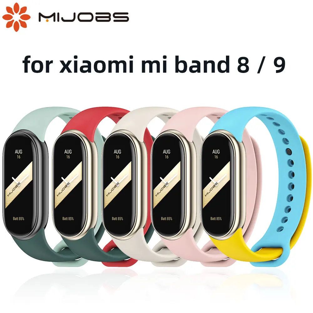 Mi Band 9 10 Strap Bracelet for Xiaomi Smart Band 9 8 SmartWatch Global Version Silicone Wristband Correa Miband 8 Wrist Strap