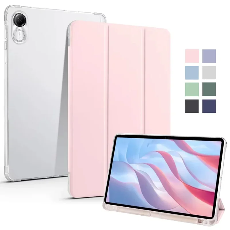 

For Honor Pad X9 Case With Pen Holder Trifold PU Leather Soft Back Stand Smart Tablet Funda For Honor Pad X9 X 9 Case 11.5 inch