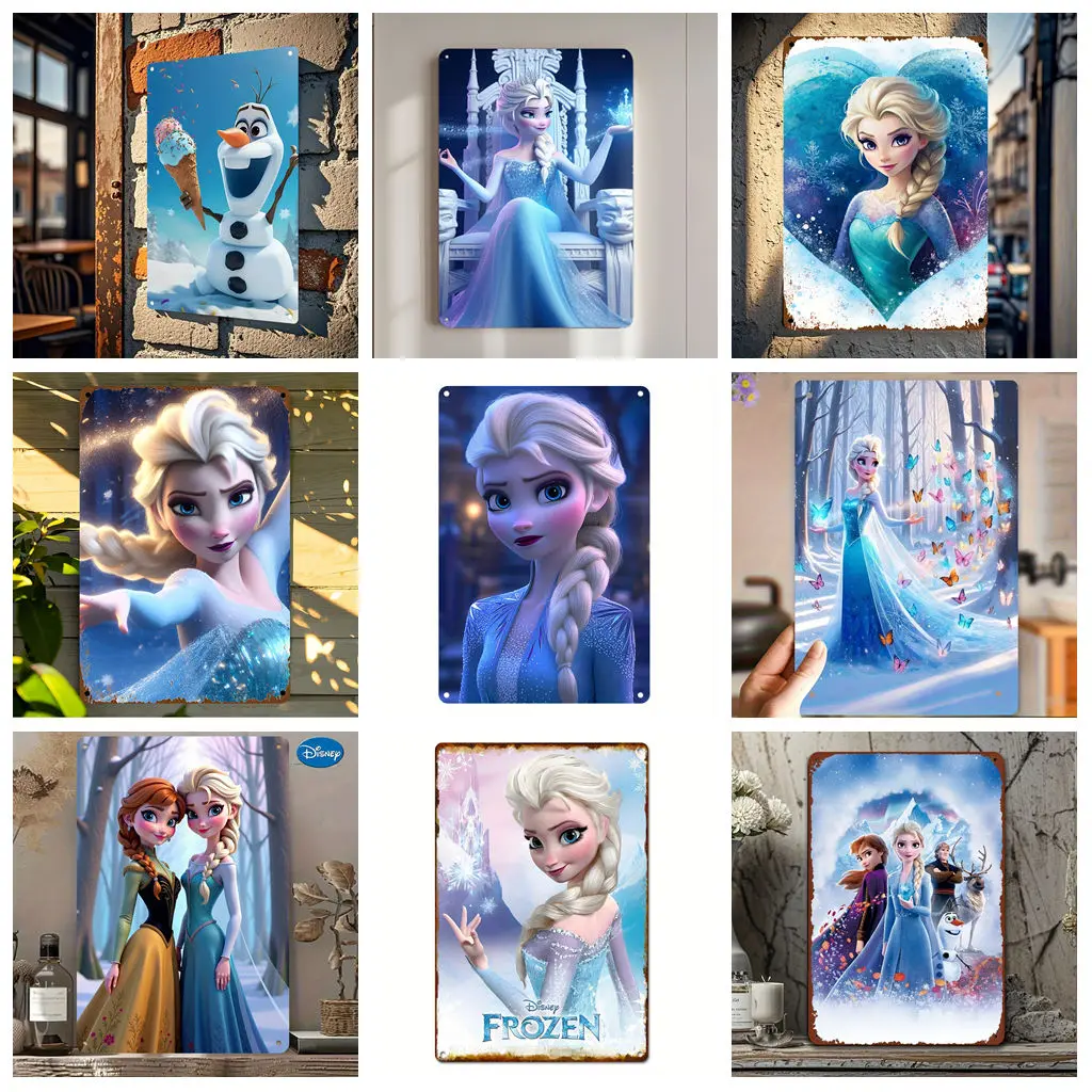 

Miniso Frozen Elsa Charming Funny Bar Metal Sign, Retro Plaque, Alcohol Drinker, Pub, Club, Man Cave, Kitchen Wall Decoration
