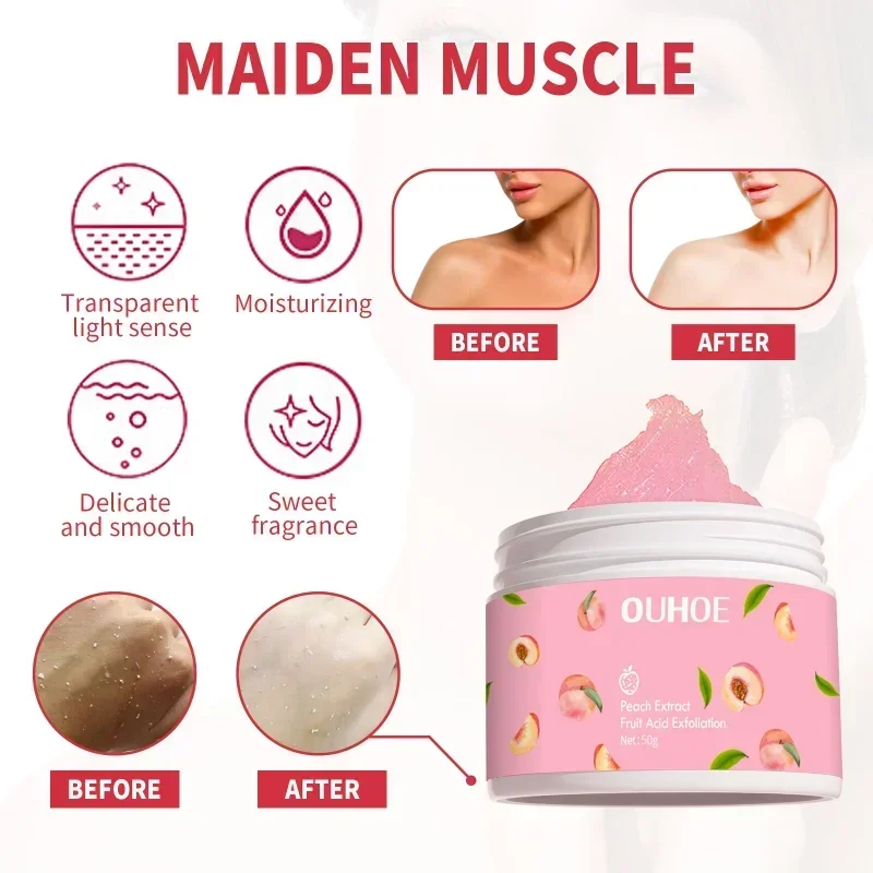 

Sdotter New Face Brightening Exfoliating Cream Deeply cleans skin Care pores cuticles Whitening Repair Facial Scrub Remove Acne