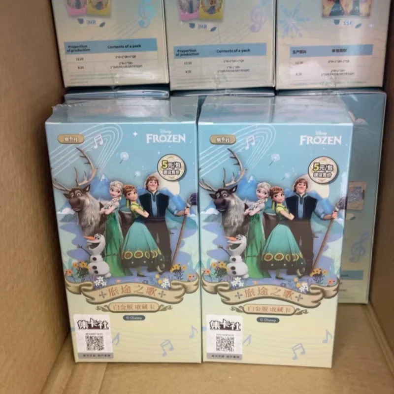 Hot Sale Original CARD.FUN Frozen The Journey Song Serise Platinum Collectible Trading Cards Trendy Collect Surprise Cards Toys
