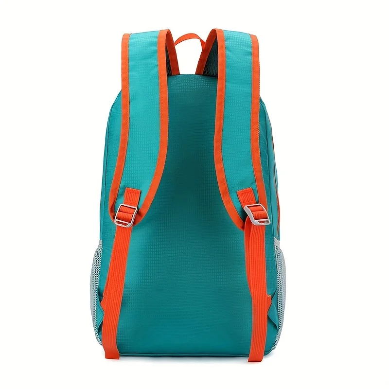 Handy Fold‑up Outdoor Sports Backpack Water‑repellent Nylon Hiking Rucksack Portable Daypack for Travel Camping Short‑term Trip.