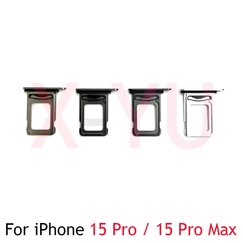 10PCS For Iphone 15 Pro Max SIM Card Tray Slot Holder Adapter Socket Single Dual Reader Socket