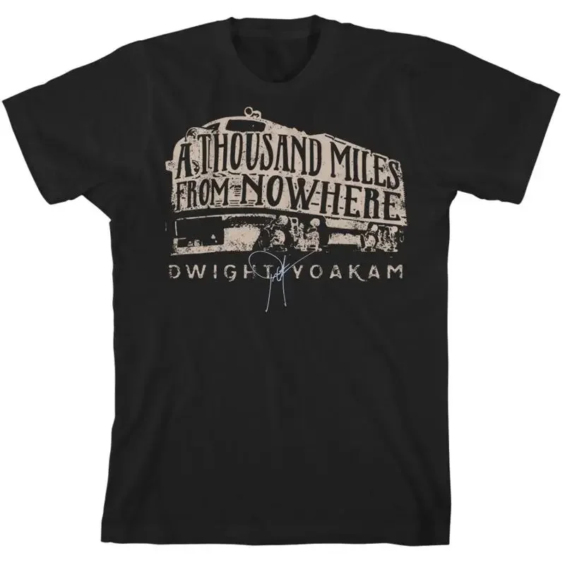 Vintage Dwight Yoakam Thousand Miles Train Cotton Black All Size T Shirt In508