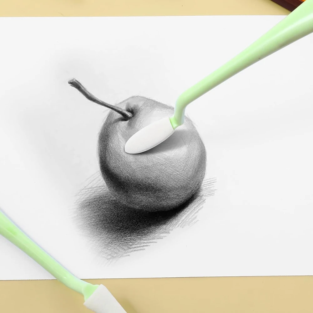 Reliable-Paper Art Blending Blenders Stumps With 40 Pcs Replacement Sponge Wipes For Shadowing Correcting Charcoal Drawing B,Pap