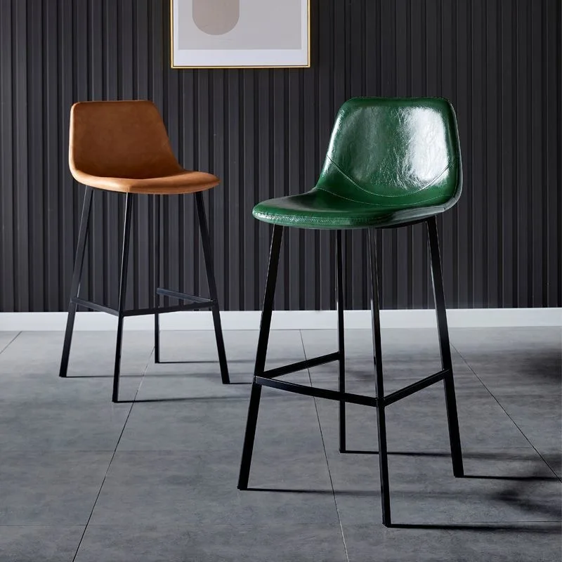 

Скандинавские дизайнерские барные стулья со спинкой, металлические роскошные барные стулья для спальни, удобная эстетичная мебель для дома Sillas Para Comedor