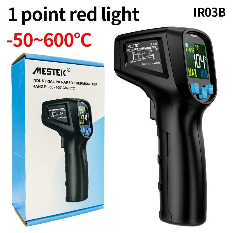 

MESTEK IR03B High Precision Kitchen Baking Color Screen Infrared Thermometer Air Conditioning Multifunctional Thermometer
