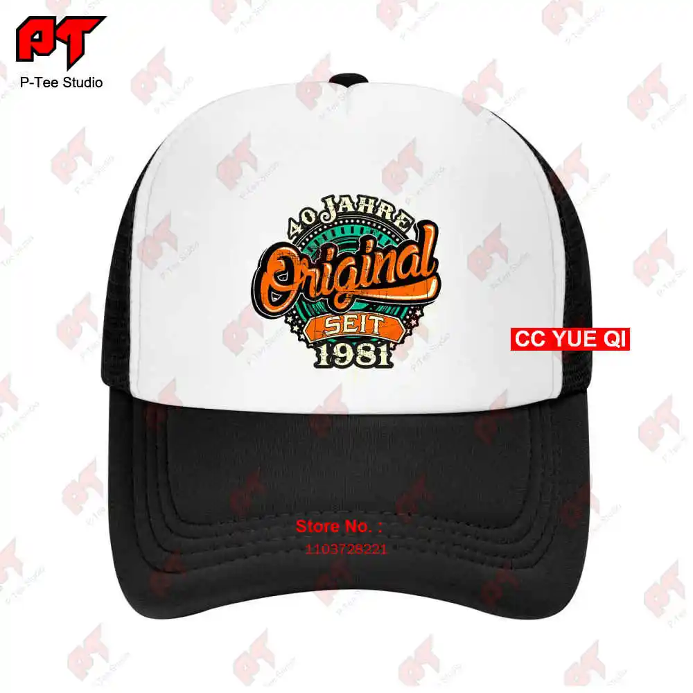 Drole 40 Ans Original Depuis 1981 Fun Cadeau Baseball Caps Truck Cap KISI