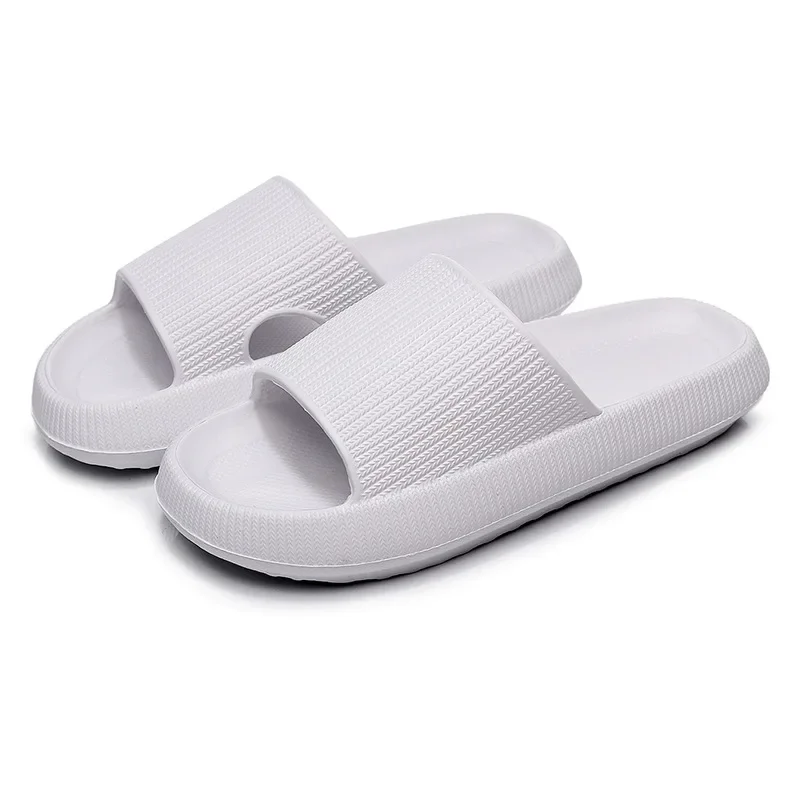 2022 Thick Platform Bathroom Home Slippers Cloud Slippers Women Soft Sole EVA Indoor Slides Sandals Summer Non-slip Flip Flops