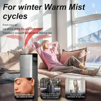 Humidificateur d'air de sol à brouillard chaud 13l, désinfection de grande capacité des femmes enceintes et des bébés dans la maison, une chambre silencieuse 5