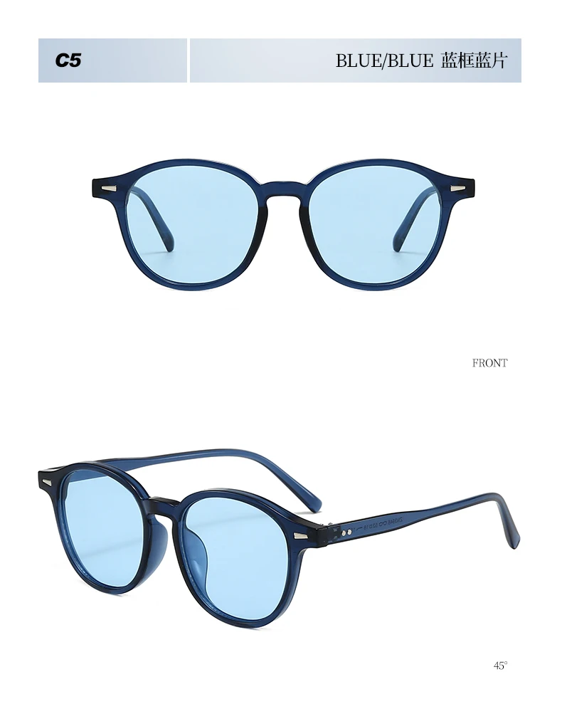 Mode Vintage Runde Sonnenbrille Mann Frauen Angeln Fahren Luxus Sonnenbrille Anti-Glare Retro Strand Shades UV400 Brillen – Detail 18