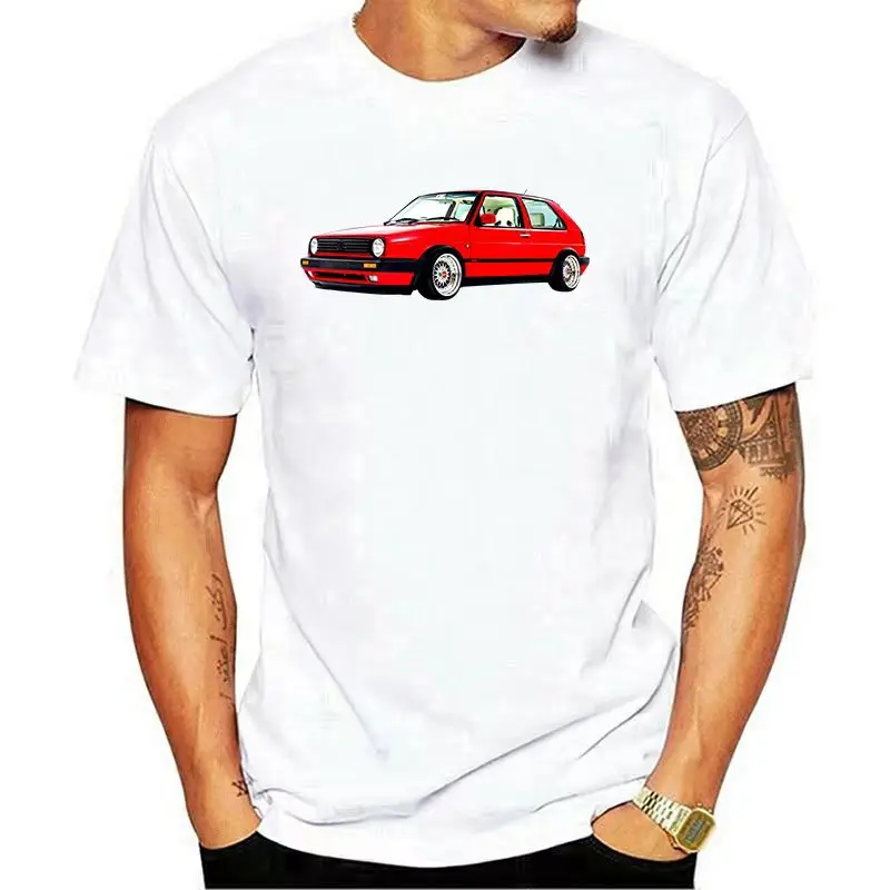 Men t-shirt GOLF MK2 BIG BUMPER RED tshirt Women t shirt 6972D