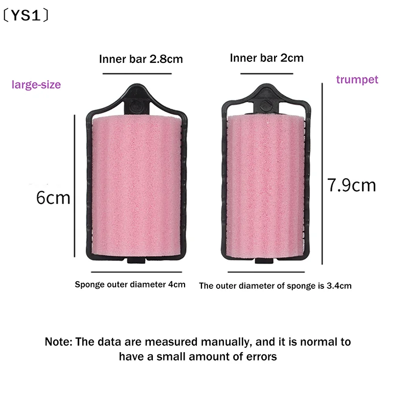 〔YS1〕6/8pcs Soft Sponge Foam Hair Rollers Curlers For Salon Barber DIY Curls Home Styling Tool view 4