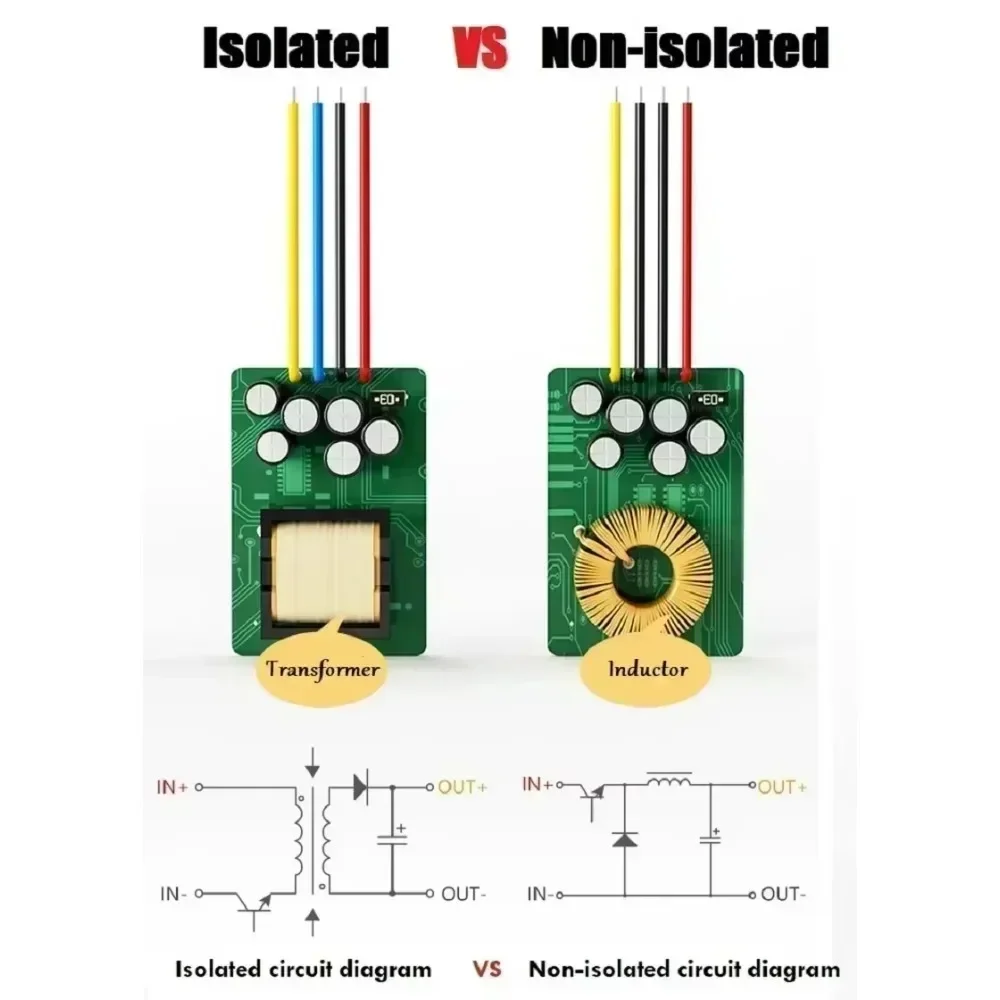 Isolated 12V 36V 48V 60V 84V 72V 24V 100V 150V to 5V 12V 24V 36V 48V Buck Step Down Converter Voltage  Regulator 100V to 5V 12V