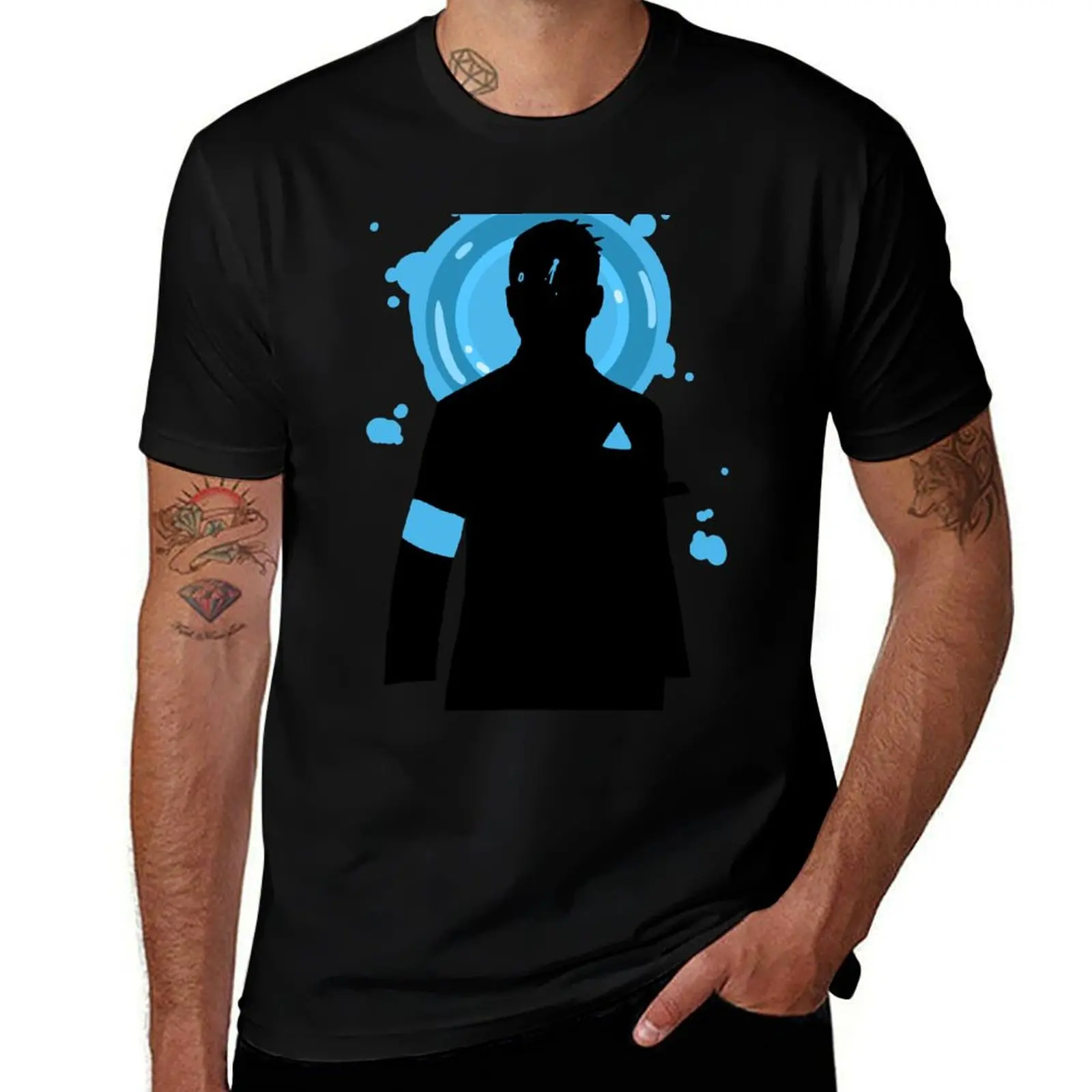 

Connor Detroit; Become Human silhouette T-Shirt Quick Dry Outdoor Sports T-Shirt