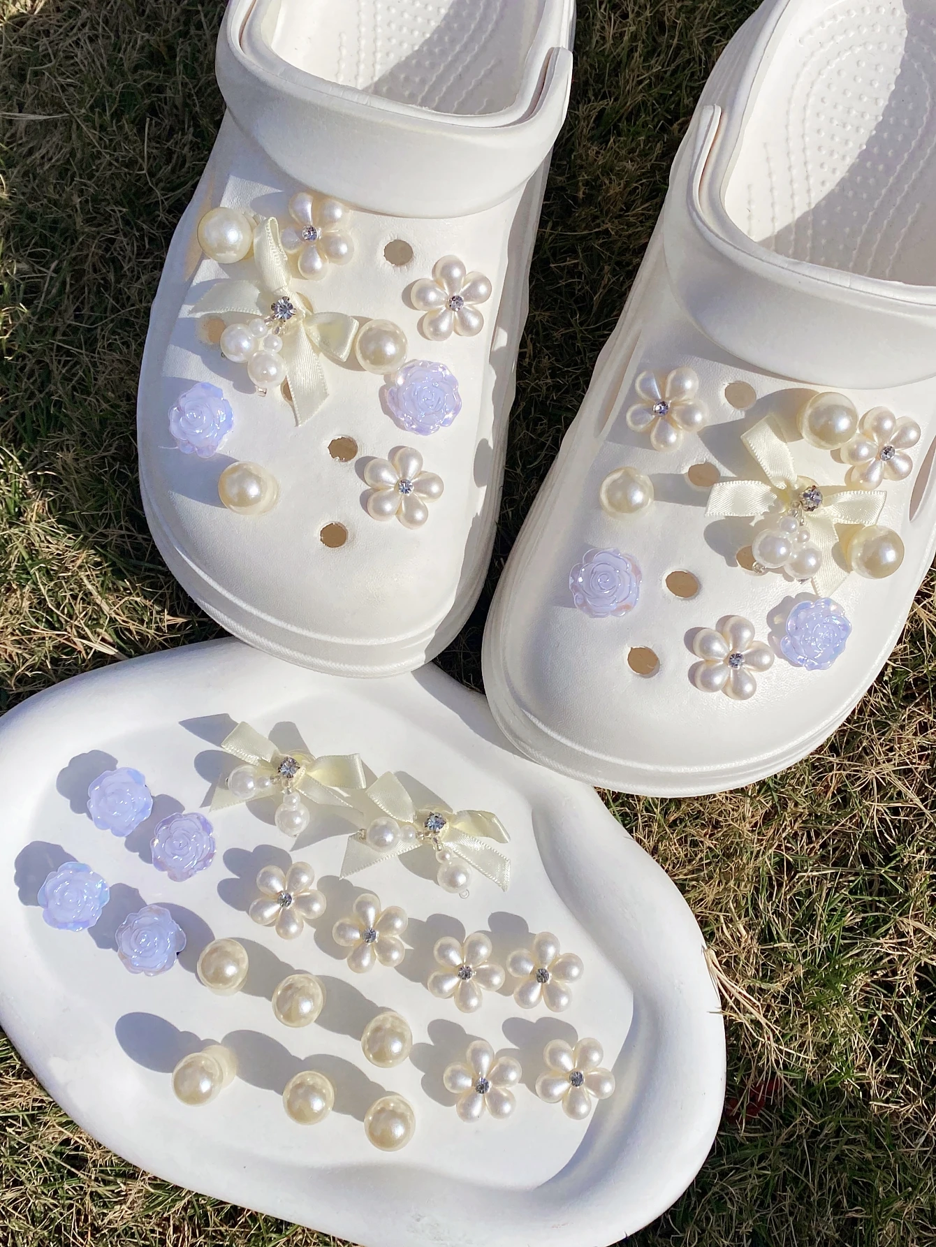 

18, съемный бант «сделай сам», пряжка для обуви с цветком розы и жемчуга, украшения «сделай сам», многофункциональные аксессуары для зажимов для обуви для женщин сан