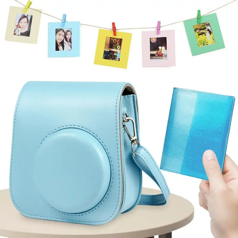

Camera Case Accessories Kit For Mini 11 Instant Film Camera Protective PU Leather Bag Cover With Shoulder Strap And Stickers
