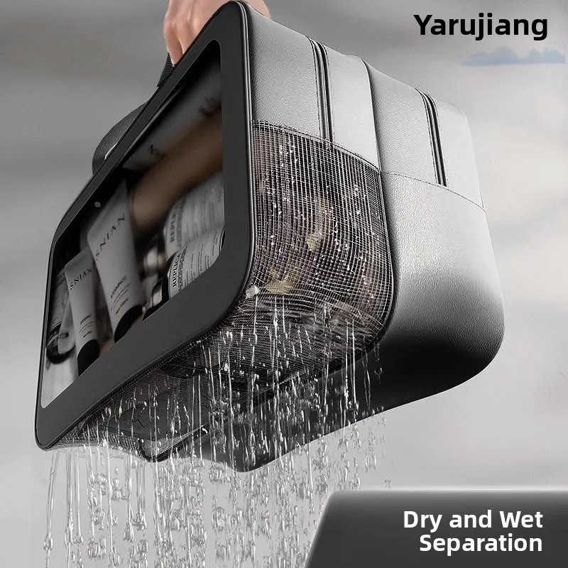 high-end-men's-swimming-storage-bag-large-capacity-bath-towel-waterproof-portable-double-layer-dry-wet-separation-shower-bag