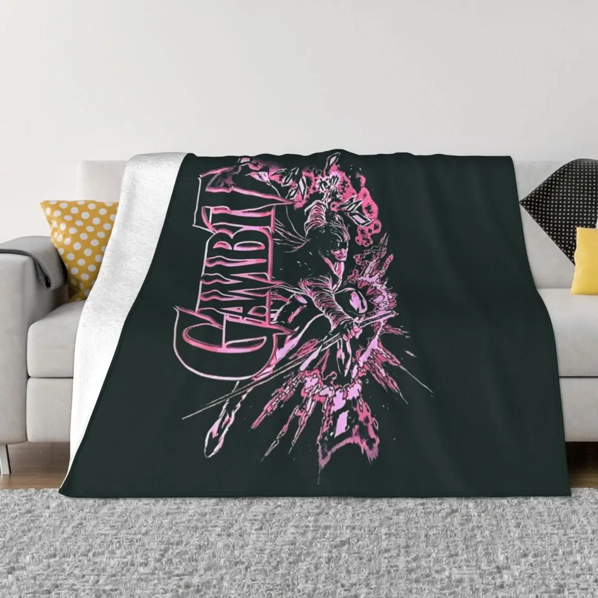 

Gambit Kinetic Energy Glow Adult Throw Blanket Winter beds Kid'S Blankets