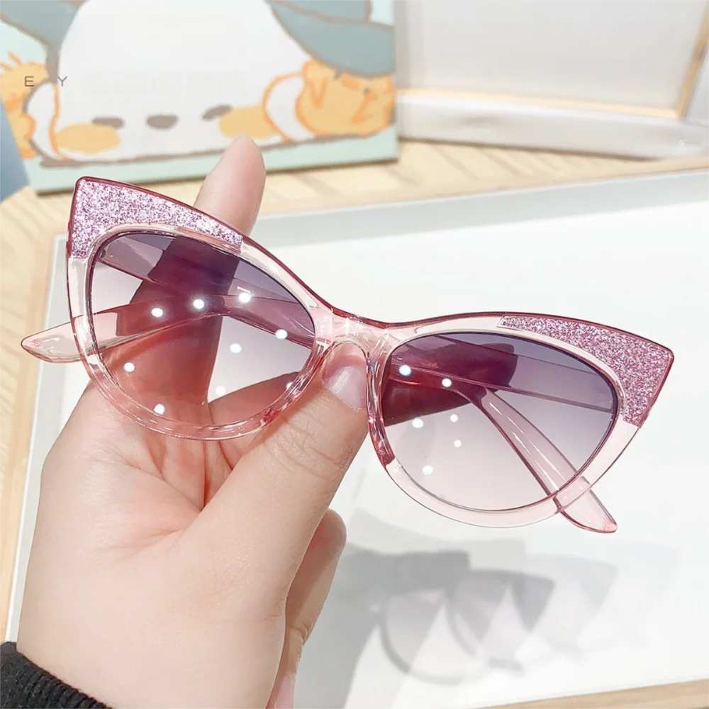 

Shades Eyewear Cat Eye Sunglasses Anti Radiation Glass Sun Protection Blocking Sunglasses Kid Sunglasses Photography Props