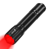 UltraFire UF-1104R Red Hunting Flashlight 1300LM Tactical Night Predator Light Outdoor Night Torch Light for Hog Coyote Varmint
