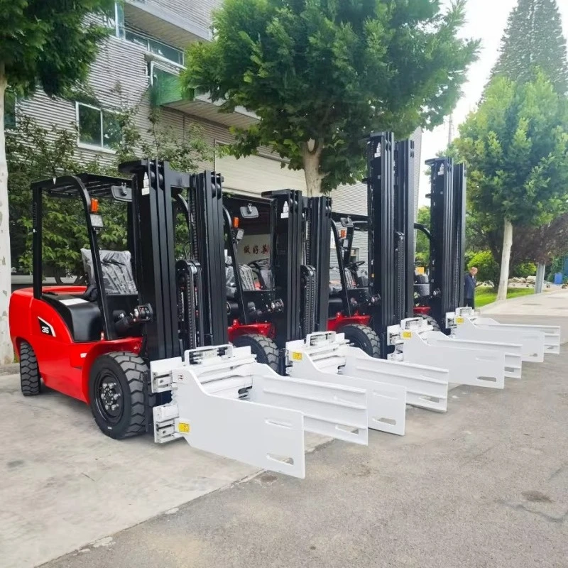 Hot Sale Carretilla Elevadora Montacargas 3 Ton 3.5 Ton  Forklift with Bale Clamp t001