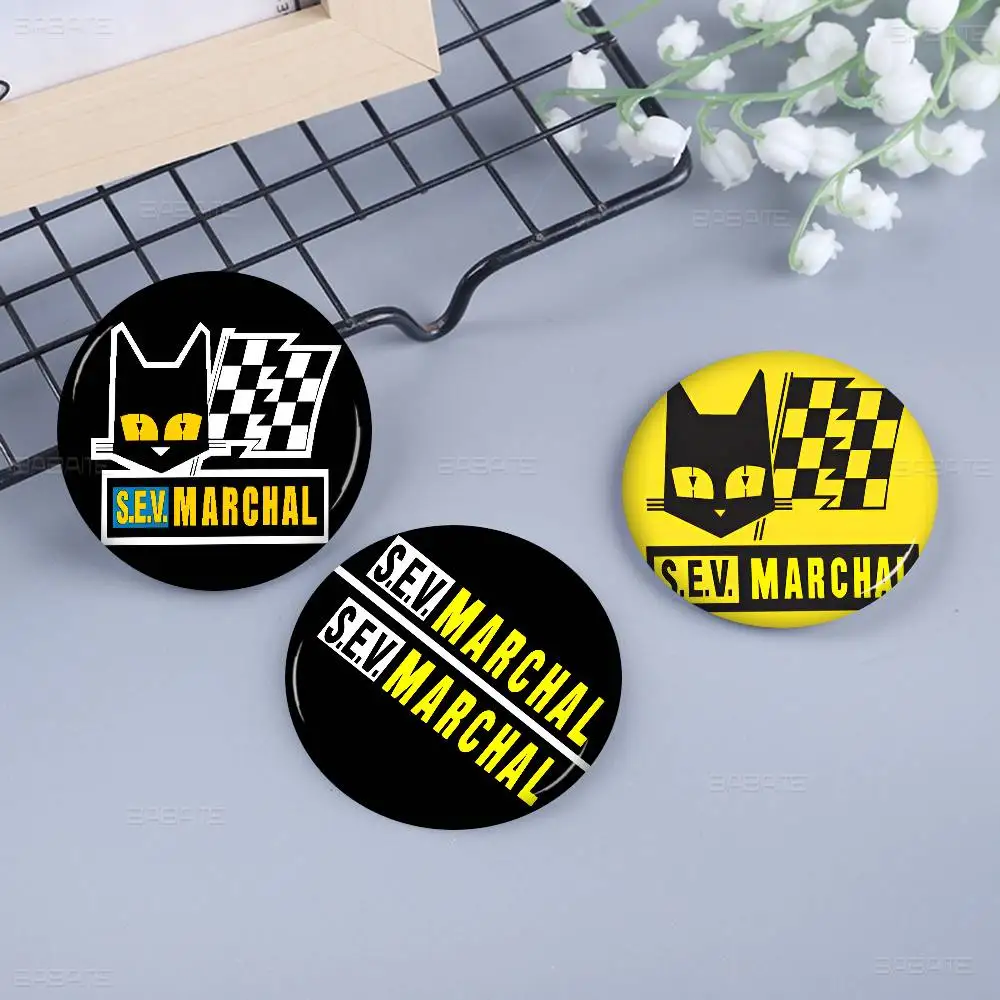 S-E-V M-Marchals Brand Customizable Soft Button Pin For Women Creative Jewelry Funny Badge Cartoon Lover Hat