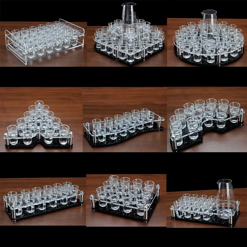 Wine Glass Holder Bar Acrylic Foreign Liquor Strong Liquor Glass Holder Elastic Glass Dispenser Foreign Liquor Glass Holder