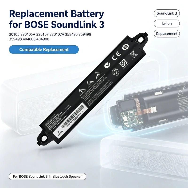 For BOSE Soundlink 3  Ⅲ 30105 330105A 330107 330107A 359495 359498 404600 404900 330105A 330107A  Bluetooth Speaker Battery