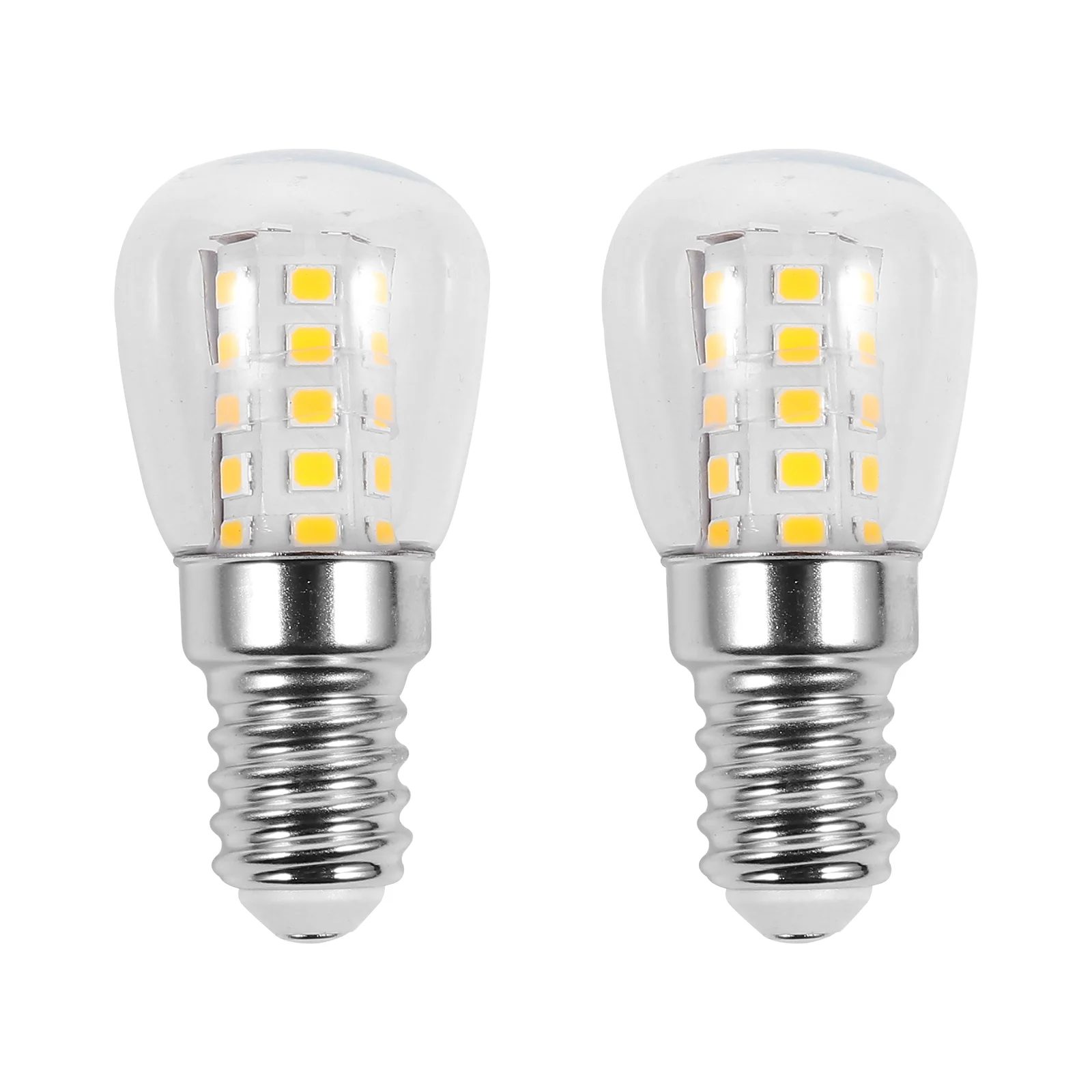 

2 PCS Refrigerator Light Bulb Dimmable Bulbs Sewing Machine LED Ceramics Household E14 Base Fridge Replacement for