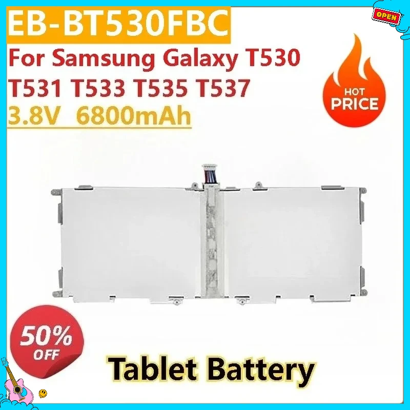 

Tablet Battery SM-T530 SM-T535 3.8V for Samsung Galaxy SM T330 T331 T230 T231 T235 T530 T531 T535 Tab 4, 7.0, 8.0, 10.1, Tab4,